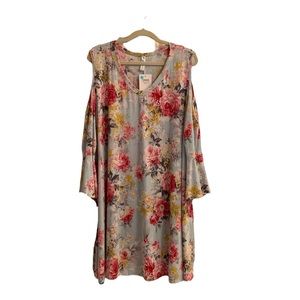 Gorgeous Boho Blu Floral Dress 3X